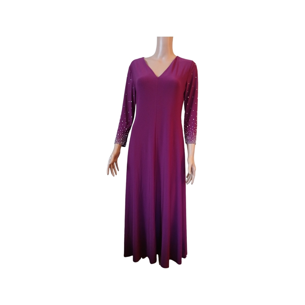 MSK Mai Dress Beads Sleeve V-neck Spandex Size S Womens Used